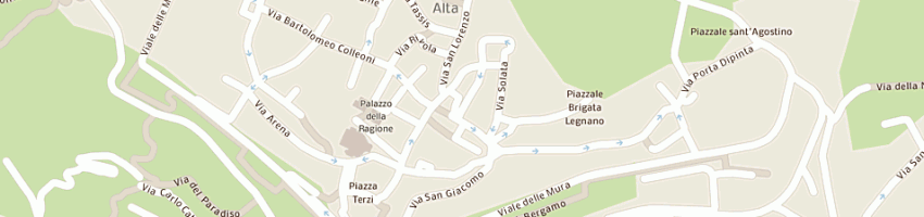 Mappa della impresa garage san pancrazio srl a BERGAMO