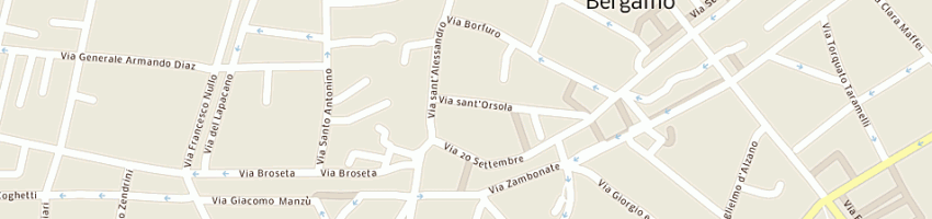 Mappa della impresa a e g snc a BERGAMO