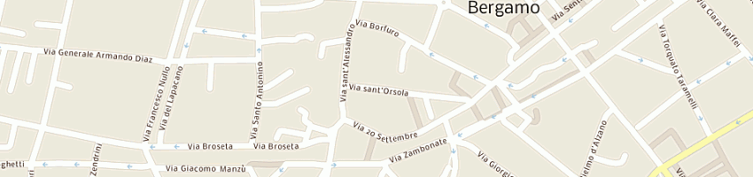 Mappa della impresa brambilla manuela emilia a BERGAMO