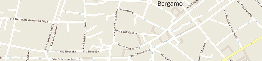 Mappa della impresa telecom italia mobile spa a BERGAMO