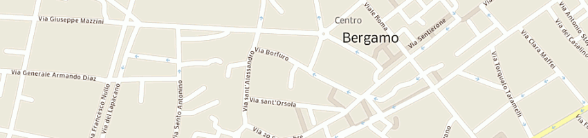Mappa della impresa rapizza consulenza automobilistica srl a BERGAMO