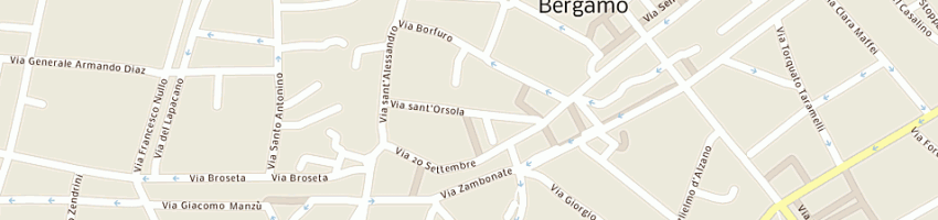 Mappa della impresa gusella (spa) a BERGAMO