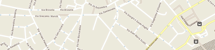 Mappa della impresa drogheria di grisenti roberta a BERGAMO