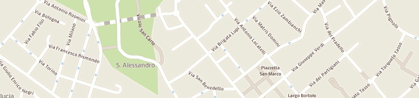 Mappa della impresa caffe' del viale a BERGAMO