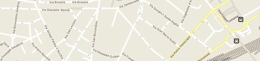 Mappa della impresa starter commerciale srl a BERGAMO