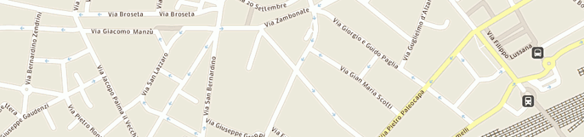 Mappa della impresa pantours srl a BERGAMO