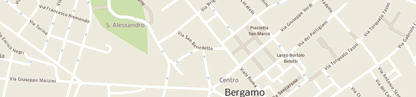 Mappa della impresa api servizi bergamo srl a BERGAMO