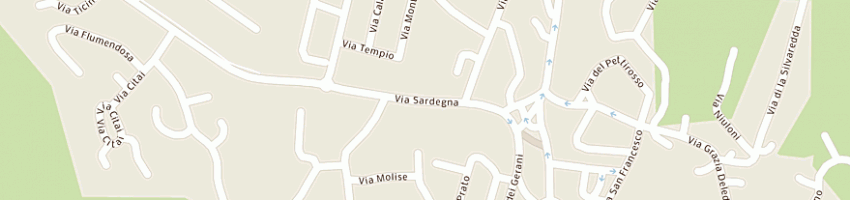 Mappa della impresa ristorante il platano a SAN TEODORO