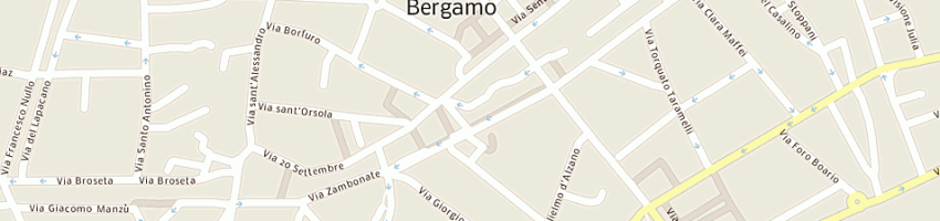 Mappa della impresa orlando - albani assicurazioni di albani c e orlando s snc a BERGAMO
