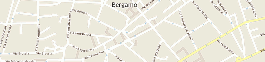 Mappa della impresa associazione dei comuni bergamaschi a BERGAMO