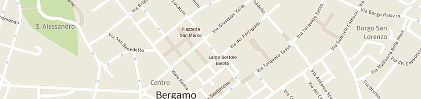 Mappa della impresa tcs tecnologie innovative srl a BERGAMO