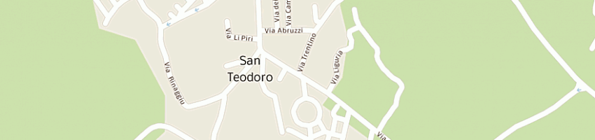 Mappa della impresa trattoria sanna salvatore a SAN TEODORO