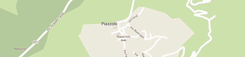 Mappa della impresa albergo moli e nari (snc) a PIAZZOLO