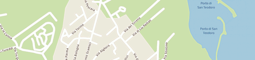 Mappa della impresa estetica costa smeralda di chessa monica a SAN TEODORO