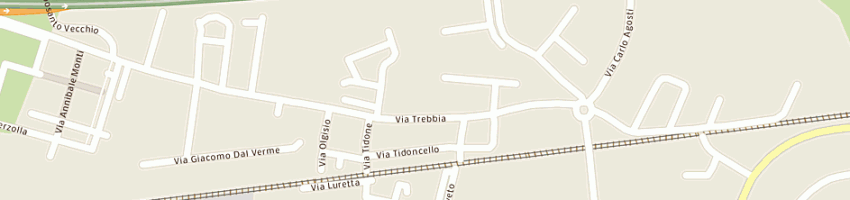 Mappa della impresa chiesa cattolica parrocchiale borgotrebbia a PIACENZA