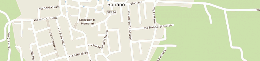 Mappa della impresa mpmtappezzieri in stoffa dei flli menotti a SPIRANO