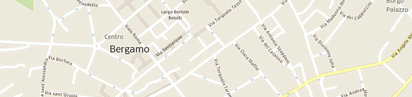 Mappa della impresa centro per l'impiego a BERGAMO