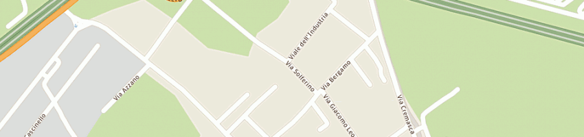 Mappa della impresa onda d'urto srl a AZZANO SAN PAOLO
