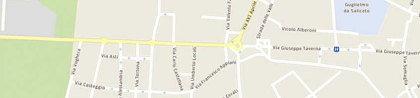 Mappa della impresa funeritaly srl a PIACENZA