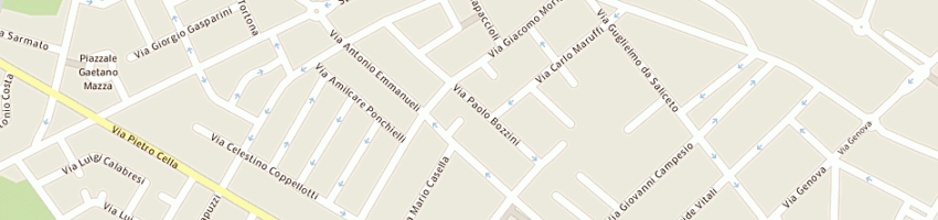 Mappa della impresa vibel ing villa fausto e c sas a PIACENZA
