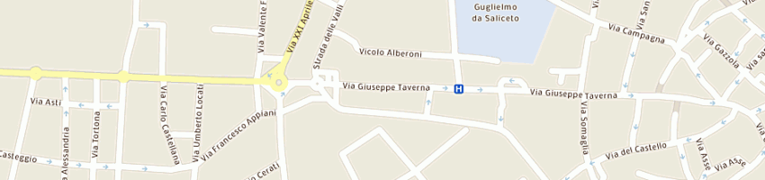Mappa della impresa eredi poggi sandro a PIACENZA