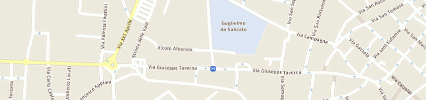 Mappa della impresa coopinserimento disabili assistenza solidarieta'arl a PIACENZA