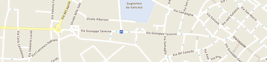 Mappa della impresa quadrifoglio di confalonieri rita e civardi cesira sas a PIACENZA