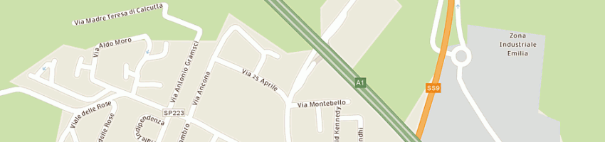 Mappa della impresa sgm snc di baldrighi t e castellini r a GUARDAMIGLIO