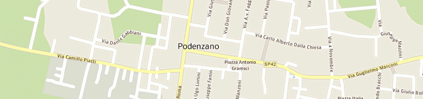 Mappa della impresa ferrari davide a PODENZANO