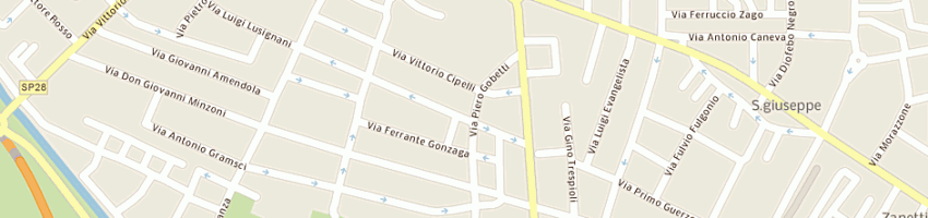 Mappa della impresa manini marco a PIACENZA