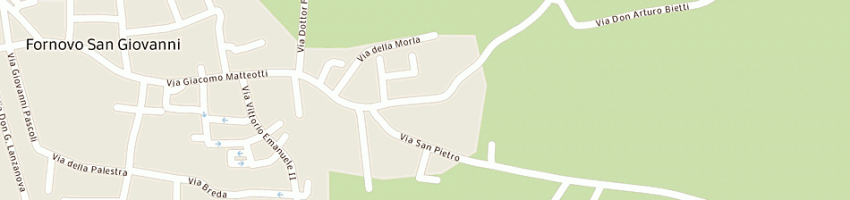 Mappa della impresa azienda service sas di mena e c a FORNOVO SAN GIOVANNI
