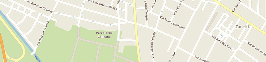 Mappa della impresa tiffany gelateria yogurteria a PIACENZA