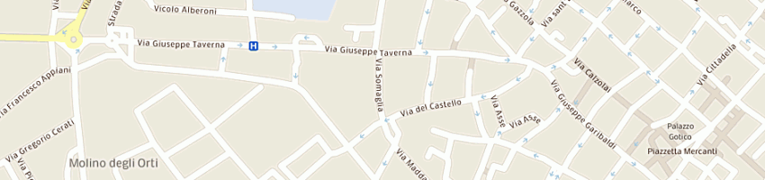 Mappa della impresa franchini giovanni a PIACENZA