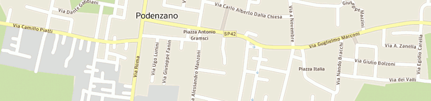 Mappa della impresa alleanza assicurazioni a PODENZANO