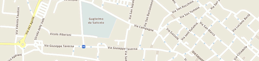 Mappa della impresa cella gaetano srl a PIACENZA