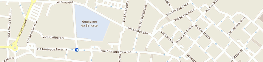 Mappa della impresa sci club pontedell'olio a PIACENZA