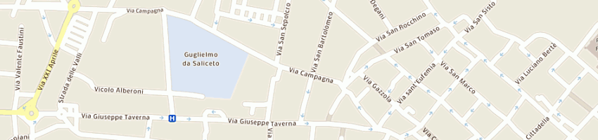 Mappa della impresa sviluppo immobialiare building e engineering srl a PIACENZA