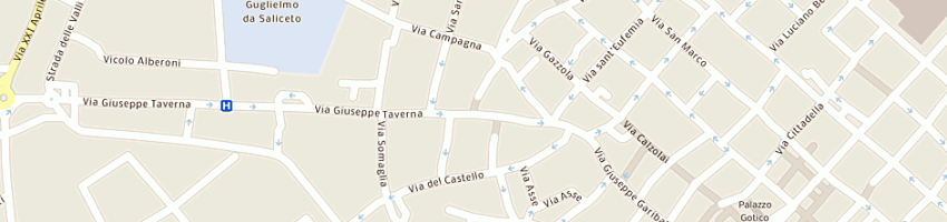 Mappa della impresa gazebo sas di pellegri sergio e c a PIACENZA