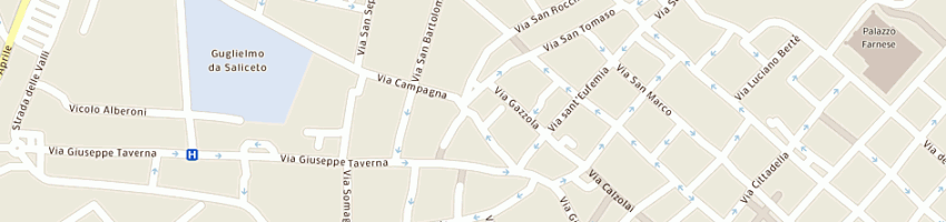 Mappa della impresa studio tecnico geom paolo raggi a PIACENZA