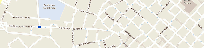 Mappa della impresa giordani paola a PIACENZA