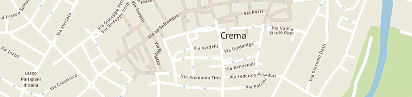 Mappa della impresa reduzzi riccardo a CREMA