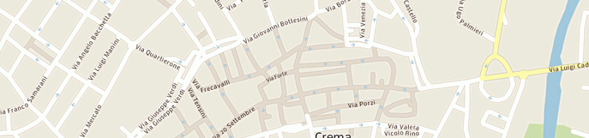 Mappa della impresa forme porcellane cristalli di trogo michele e c sas a CREMA
