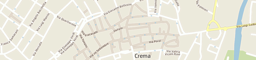 Mappa della impresa bluvacanze spa a CREMA
