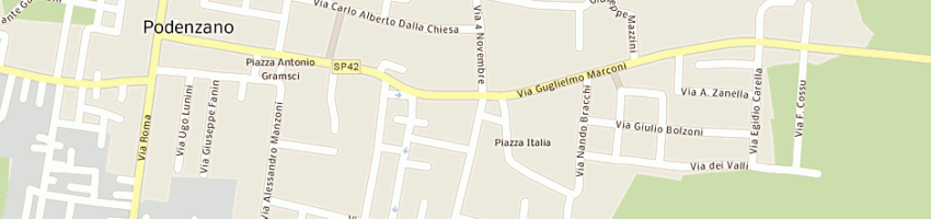 Mappa della impresa gambazza cesare a PODENZANO