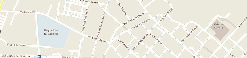 Mappa della impresa christian pezza a PIACENZA