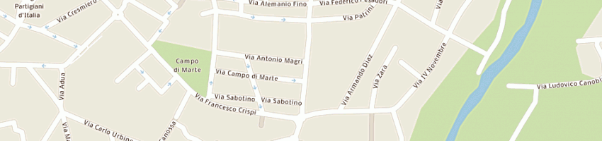 Mappa della impresa spinelli e gritti a CREMA