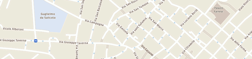 Mappa della impresa prati roberto a PIACENZA