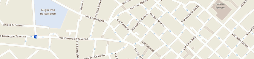 Mappa della impresa sipea spa a PIACENZA