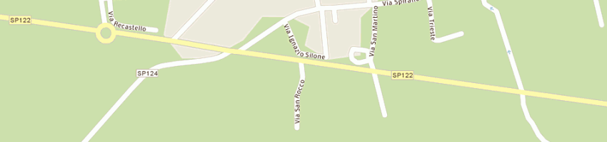 Mappa della impresa flli rossoni (srl) a URGNANO