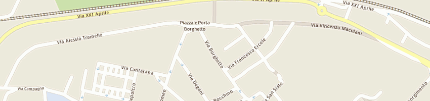 Mappa della impresa trattoria la pireina di canesso rosi bianca e c sas a PIACENZA